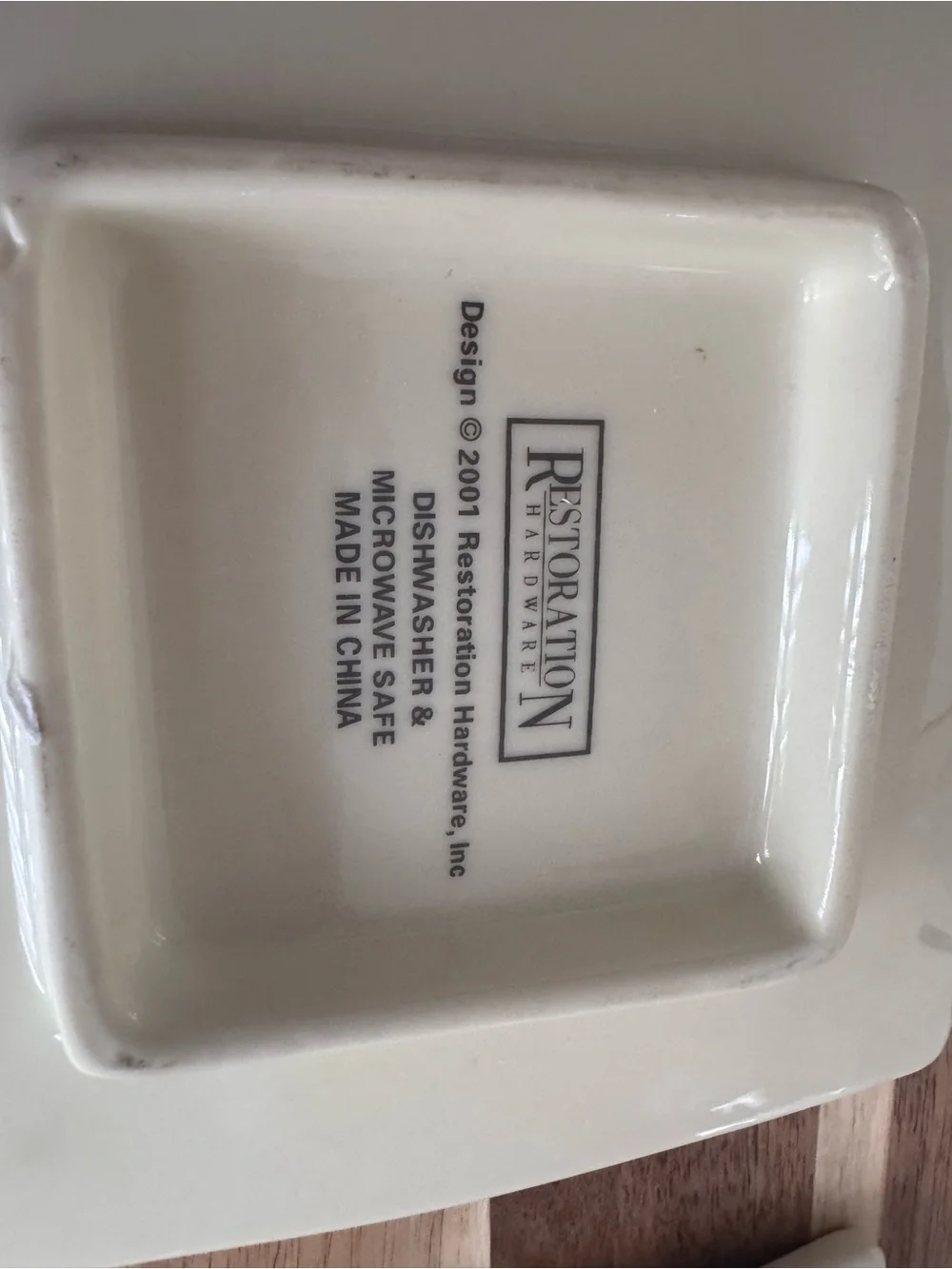 White Ceramic dice Dot Appetizer Plates - Set of 6 RH